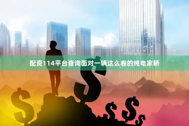 配资114平台查询面对一辆这么卷的纯电家轿