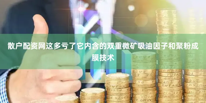 散户配资网这多亏了它内含的双重微矿吸油因子和聚粉成膜技术